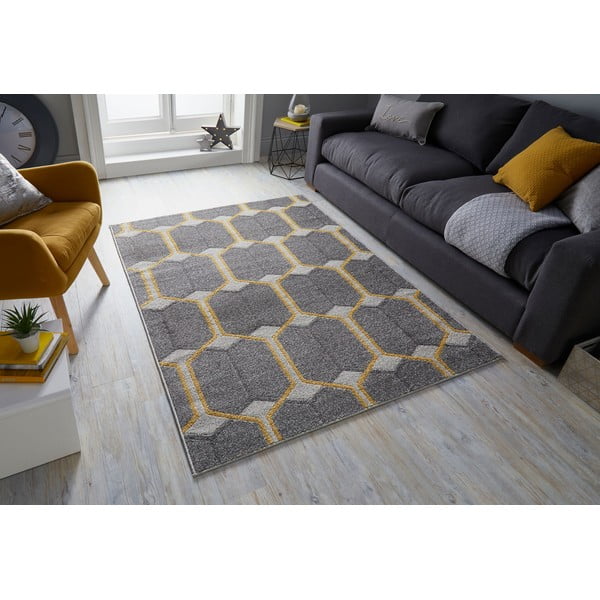 Сив килим , 200 x 275 cm Urban Trellis - Flair Rugs-image-4