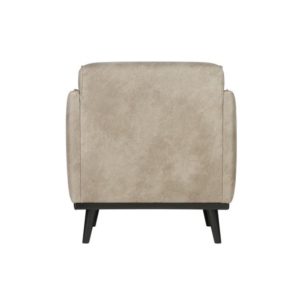 Светлосиво кресло от изкуствена кожа Statement - BePureHome-image-4