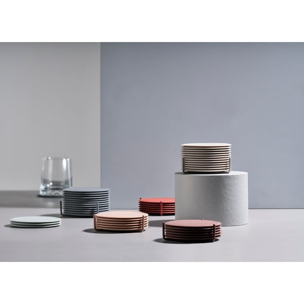 Светлосиви силиконови подложки в комплект от 6 броя с поставка Singles - Zone-image-1