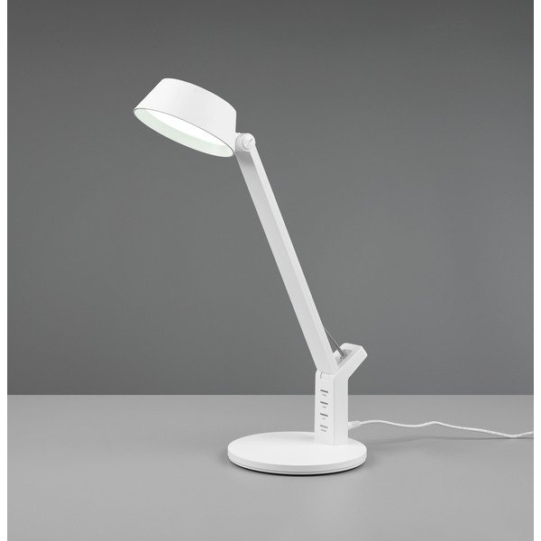 LED затъмняваща се настолна лампа в матово бял цвят (височина 40 cm) Ava – Trio-image-3