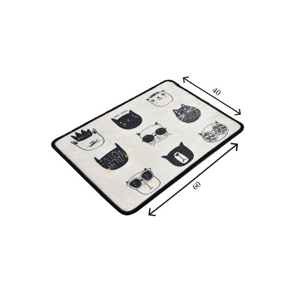 Черен-бежов килим за баня 40x60 cm Cutie – Foutastic-image-4