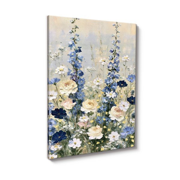 Печатна върху платно картина 60x80 cm Blue Meadow – Styler-image-3