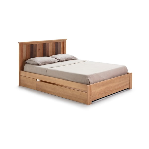 Двойно легло с решетка 140x190 cm в естествен цвят Maude - Marckeric-image-4