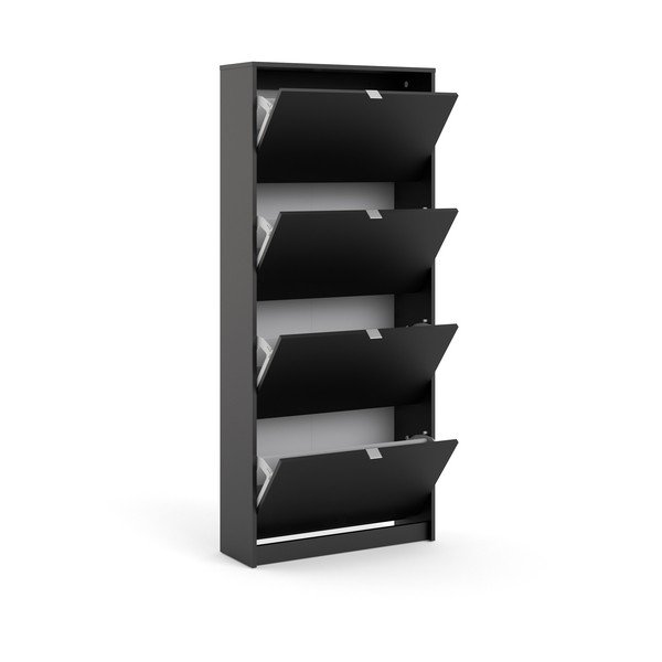 Черна накланяща се стойка за обувки Shoes – Tvilum-image-3