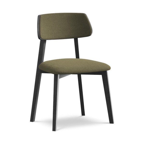 Зелен трапезен стол от масивна дървесина Niu – Makamii