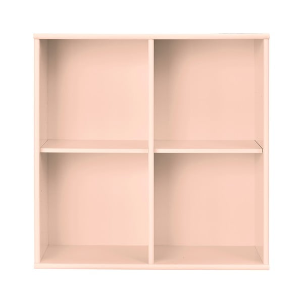 Светлорозова висяща библиотека 70x70x27 cm Mistral – Hammel Furniture