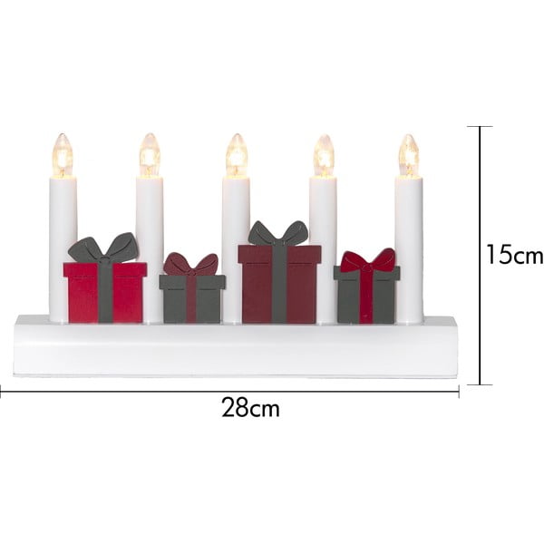 Червено-бяла коледна светлинна украса за контакт Julia – Star Trading-image-4