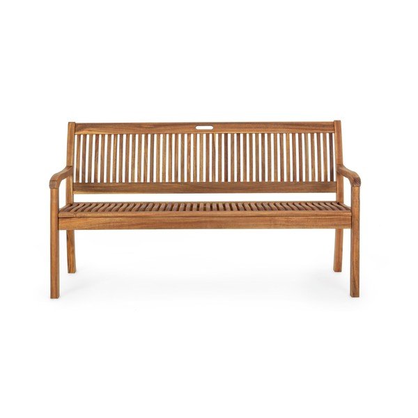 Градинска пейка от масивно дърво в естествен цвят Noemi – Bizzotto