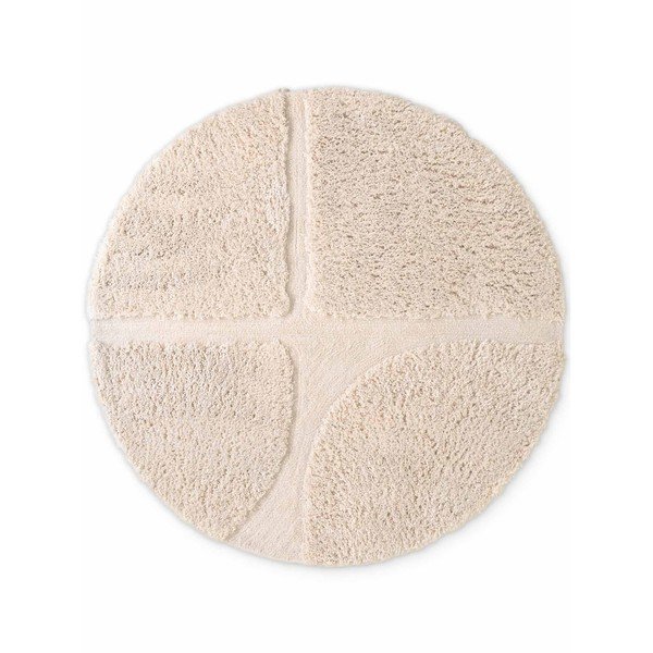 Кремав ръчно изработен кръгъл килим ø 200 cm Lambeth Jasper – Ted Baker