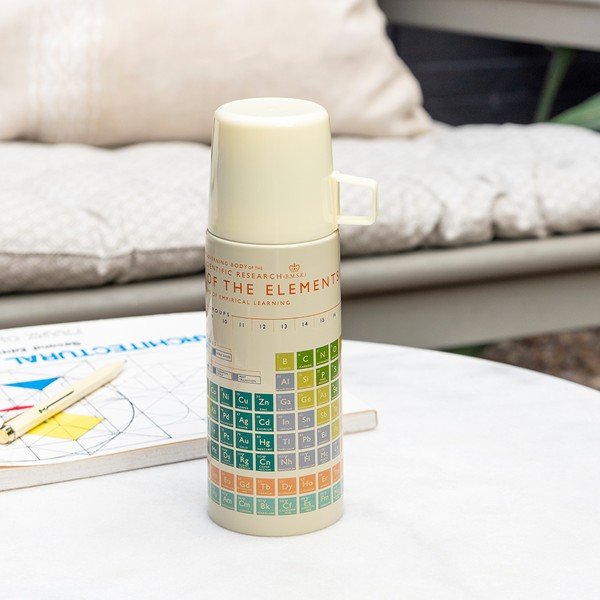 Кремав детски термос 350 ml Periodic Table – Rex London-image-1