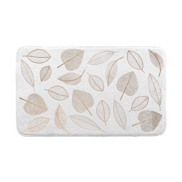 Бял текстилен килим за баня 45x75 cm Joya – douceur d'intérieur