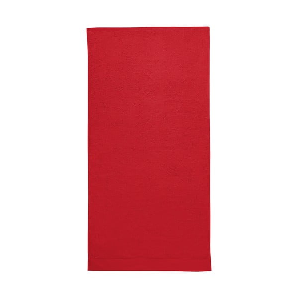 Červená osuška Seahorse Pure, 70 x 140 cm