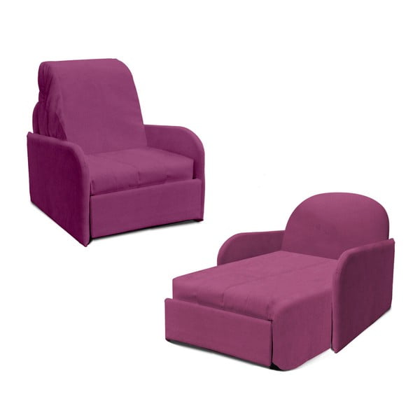 Fialové  rozkládací křeslo 13Casa Paul-image-2