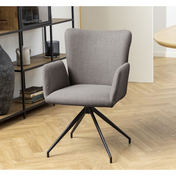 Сиви тапицирани трапезни столове в комплект 2 бр. Laura – Actona-image-1