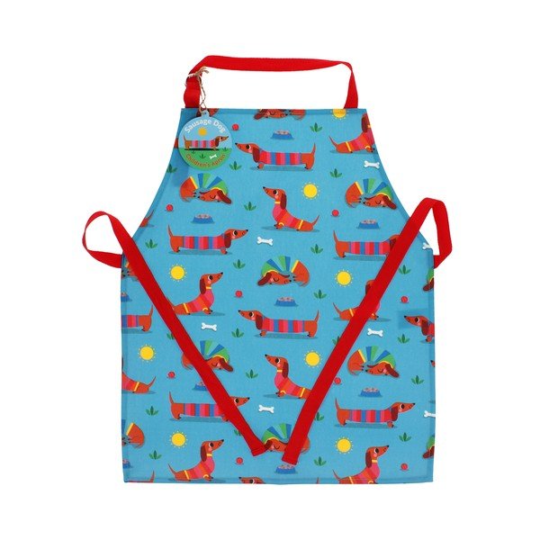 Памучна детска престилка Sunny Sausage Dog – Rex London-image-3