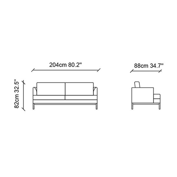 Светлобежов диван , ширина 204 cm Pearl - Ndesign-image-4