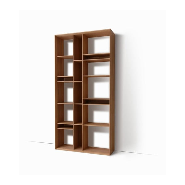 Nástěnná knihovna z masivního dubového dřeva Javorina Link