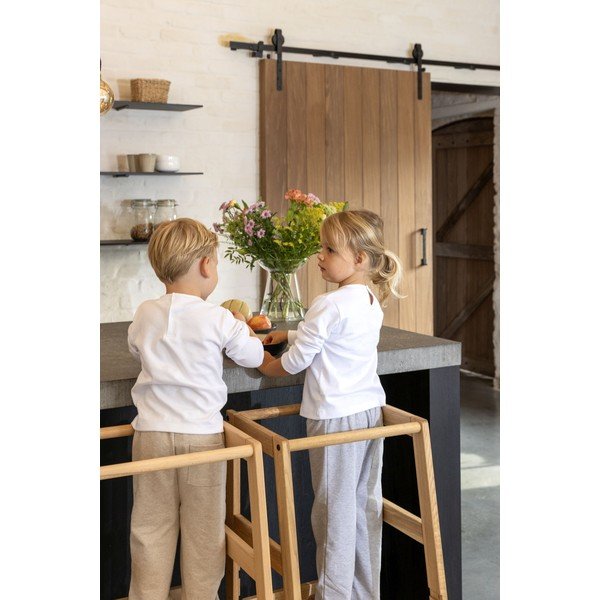 Учебна кула от масивен дъб в естествен цвят Forrest – Vipack-image-3