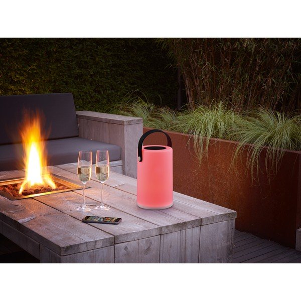 LED външно осветително тяло със соларен панел (височина 21 cm) Garcia – Trio-image-1