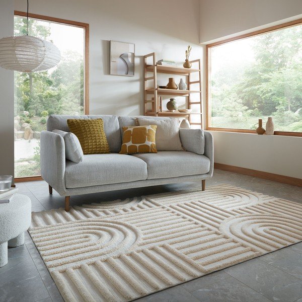 Кремав килим 160x230 cm Elara – Flair Rugs-image-1