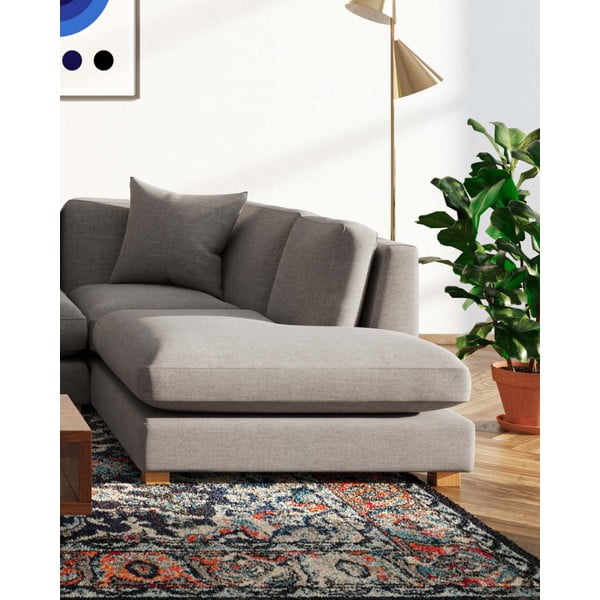 Светлосив ъглов диван (десен ъгъл) Pomo - Ame Yens-image-4