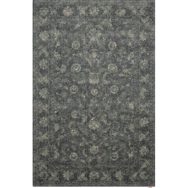 Сив вълнен килим 133x190 cm Calisia Vintage Flora – Agnella