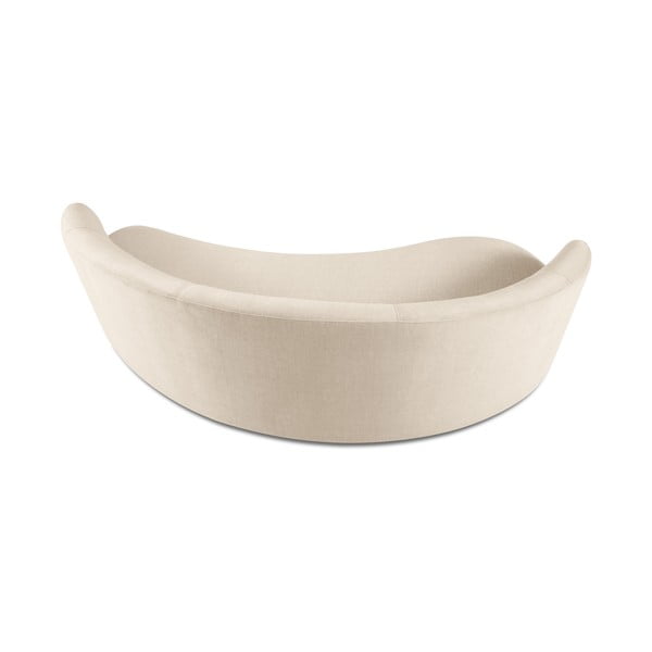 Асиметричен диван от бежово кадифе , ляв Debbie - Mazzini Sofas-image-3