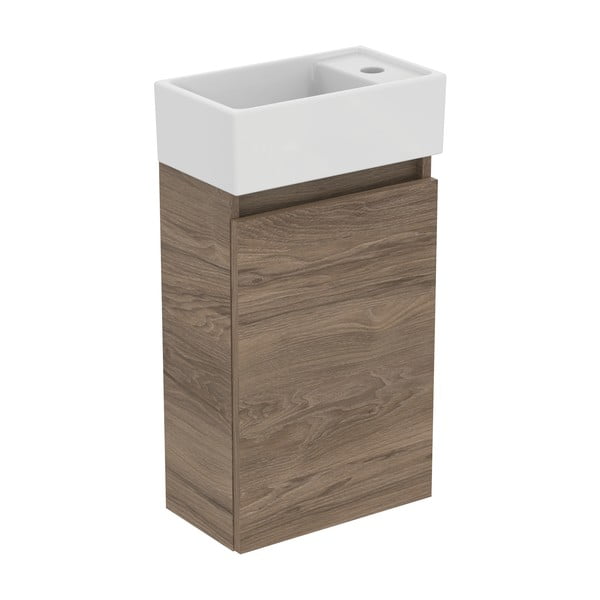 Стенен шкаф за мивка от декор от орех в естествен цвят 35x55 cm Eurovit+ – Ideal Standard-image-2