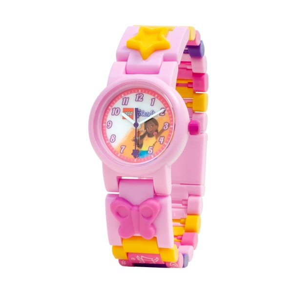 Розов ръчен часовник със сгъваема каишка Andrea - LEGO®