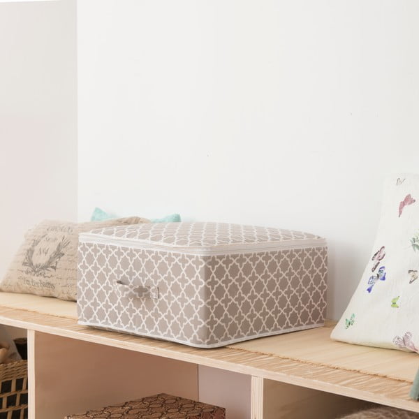 Бежова кутия за съхранение с цип, дължина 46 cm Madison - Compactor-image-1