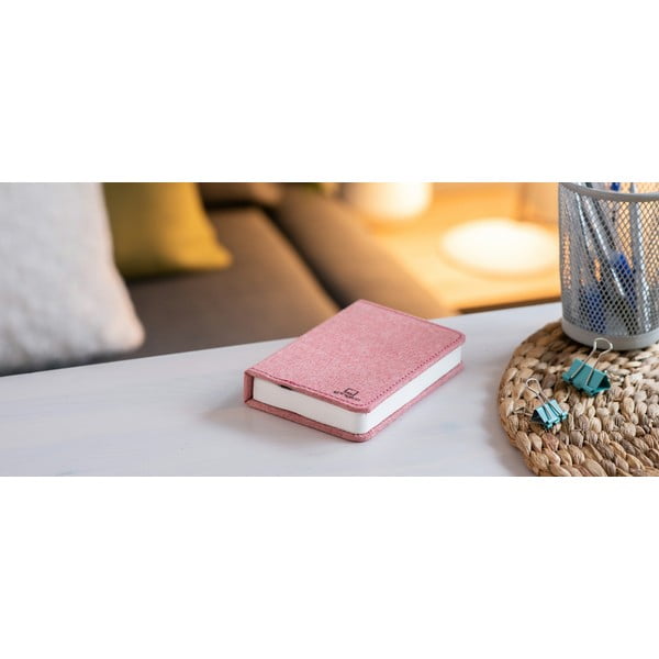 Розова малка настолна LED лампа във формата на книга Booklight - Gingko