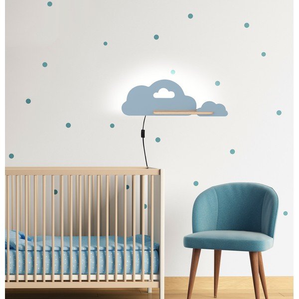 Синьо детско осветително тяло Cloud - Candellux Lighting-image-1