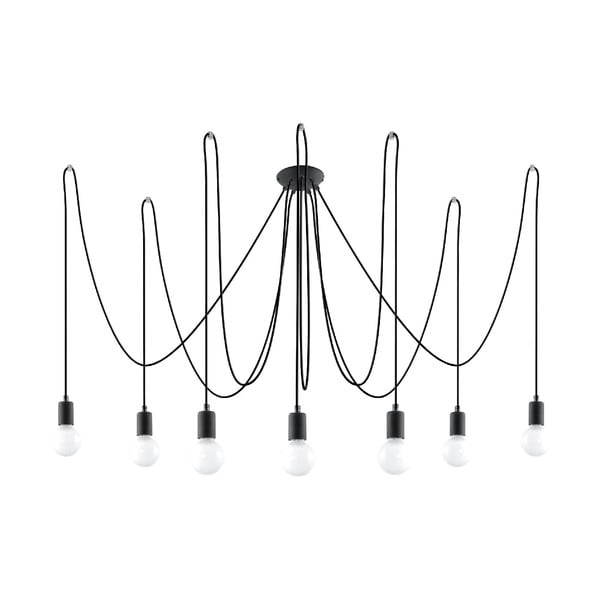 Черно висящо осветително тяло 300x300 cm Spider - Nice Lamps