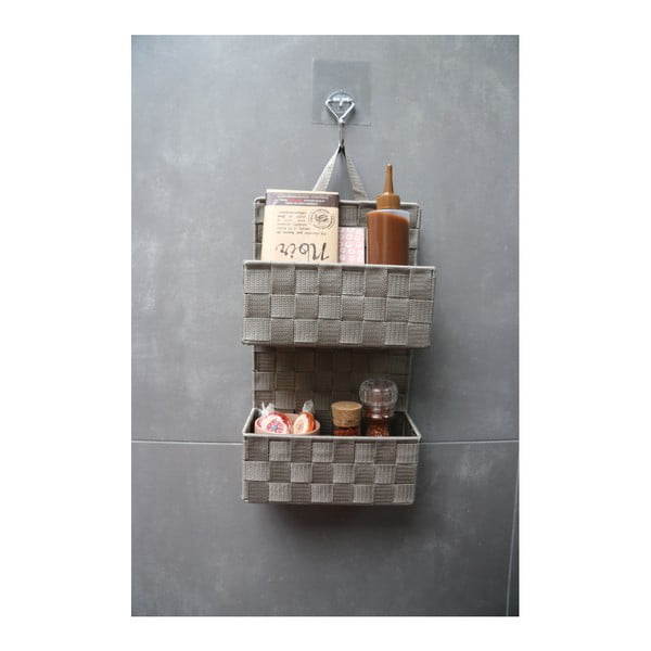 Бежова висяща кошница на две нива Bristol - Compactor-image-1