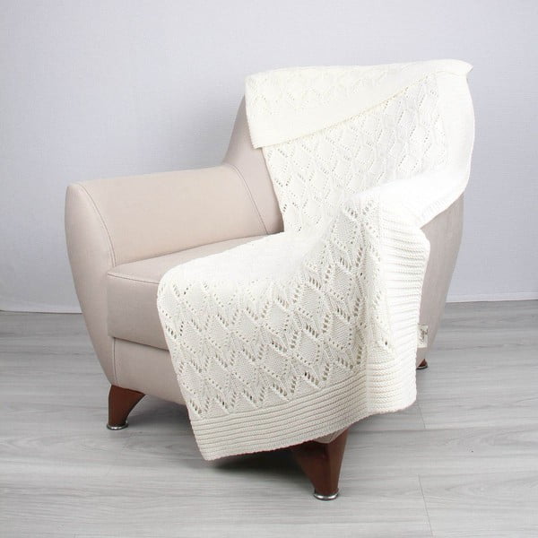 Светлокремава памучна покривка за легло Jennifer, 130 x 170 cm - Homemania Decor-image-1