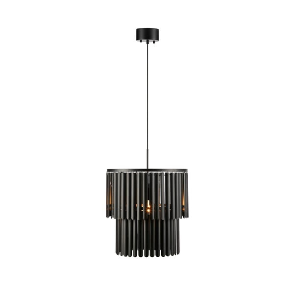 Матирана черна висяща лампа с метален абажур 42,5x42,5 см Viento - Markslöjd
