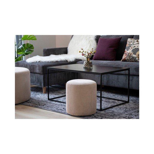 Бежов пуф , ø 34 cm Ejby - House Nordic-image-3