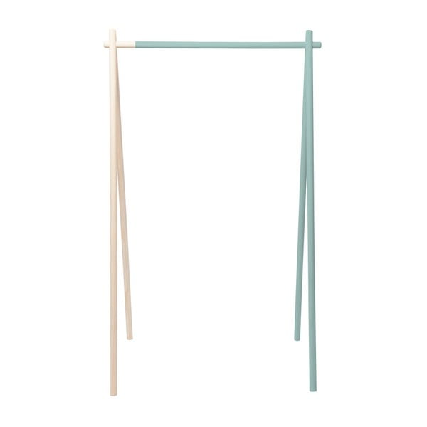 Стелаж за дрехи със светлозелен детайл Минимален - Really Nice Things-image-1