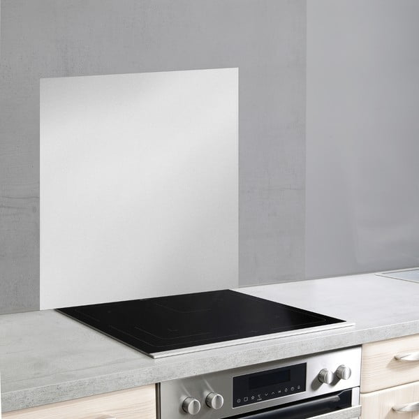 Стъклен кпротектор за стена зад печка в сребристо, 70 x 60 cm - Wenko