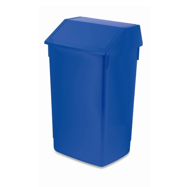 Синя кофа за боклук с капак на панти , 41 x 33,5 x 68 cm - Addis
