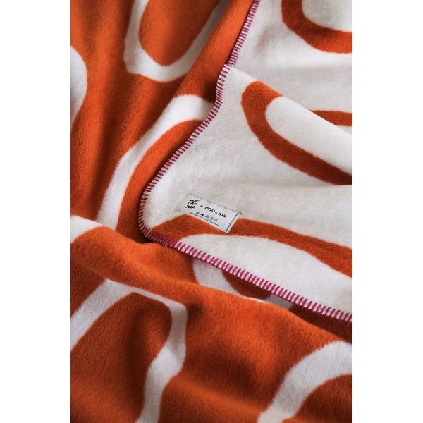 Оранжево одеяло 150x200 cm Swirl – noo.ma-image-3