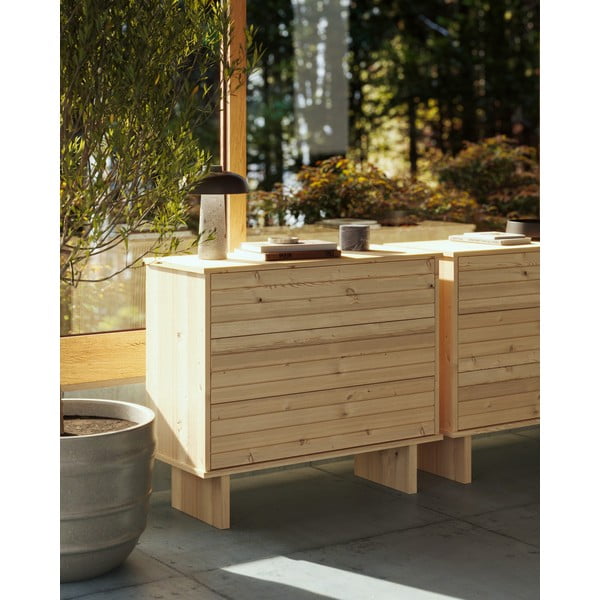 Естествен скрин от борова дървесина Kommo - Karup Design-image-1