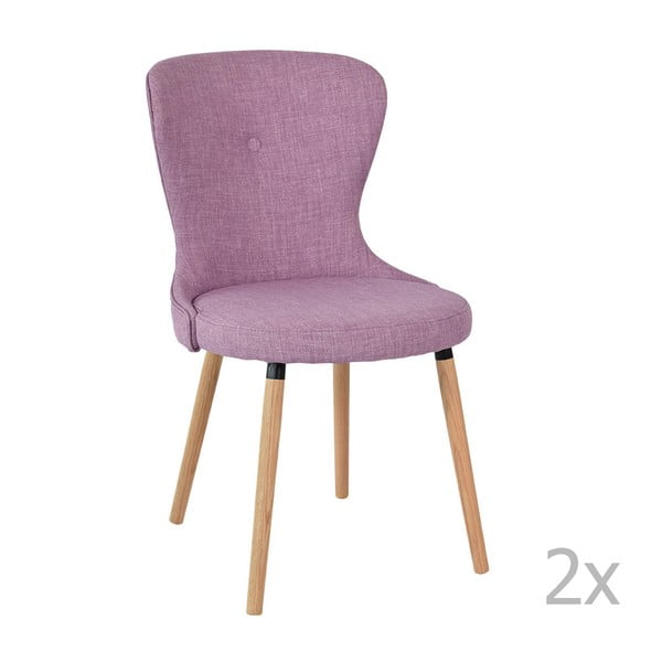 Sada 2 fialových židlí RGE
