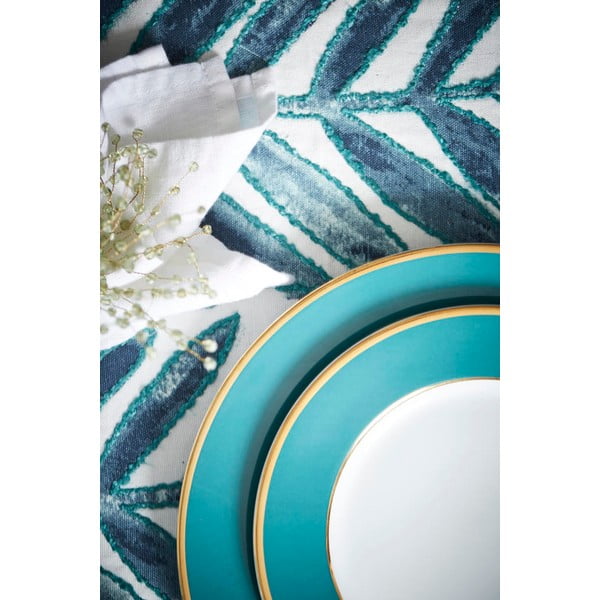 Порцеланова десертна чиния в цвят бензин ø 20,5 cm Ginger - Côté Table-image-3