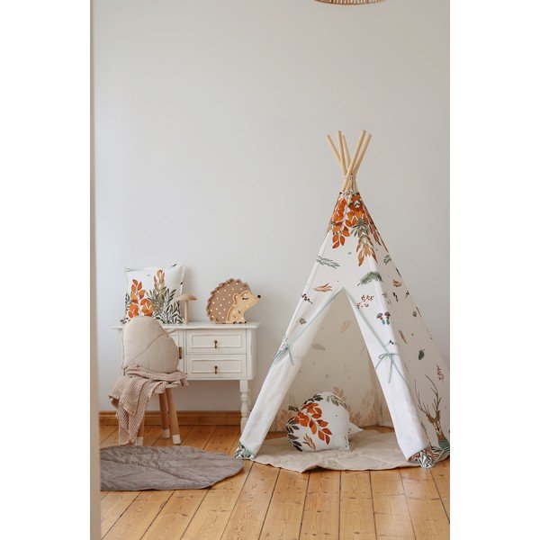 Кафява настолна лампа от борова дървесина, дължина 30 cm Hedgehog - Little Lights-image-3