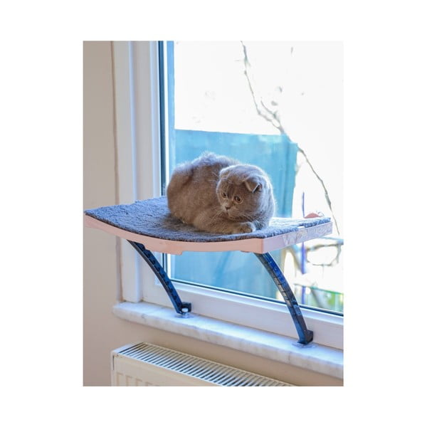 Розово легло за котка за прозорец 47x32 cm - Lydia&Co