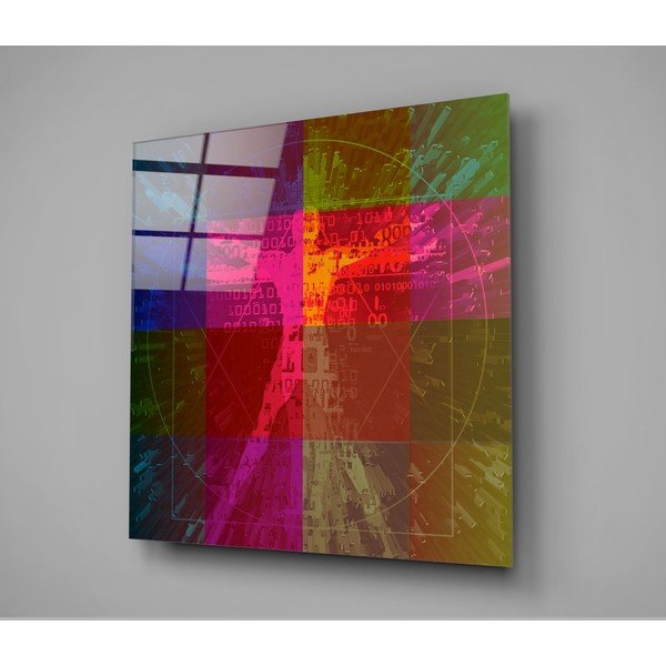 Живопис върху стъкло , 100 x 100 cm Da Vinci's Lines - Insigne-image-3