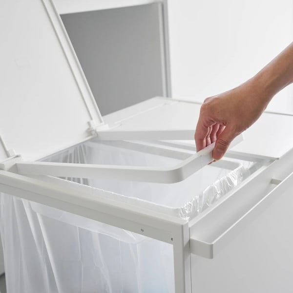 Бяло метално кошче за рециклиране Tower – YAMAZAKI-image-2