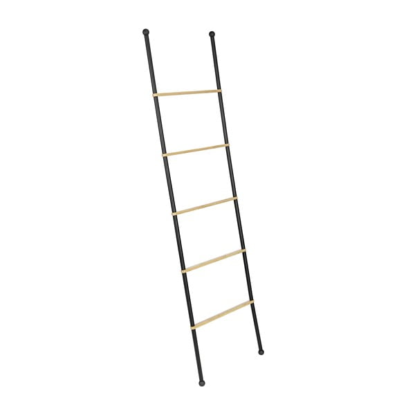 Черна/естествена метална декоративна стълба Bambusa - Wenko-image-1