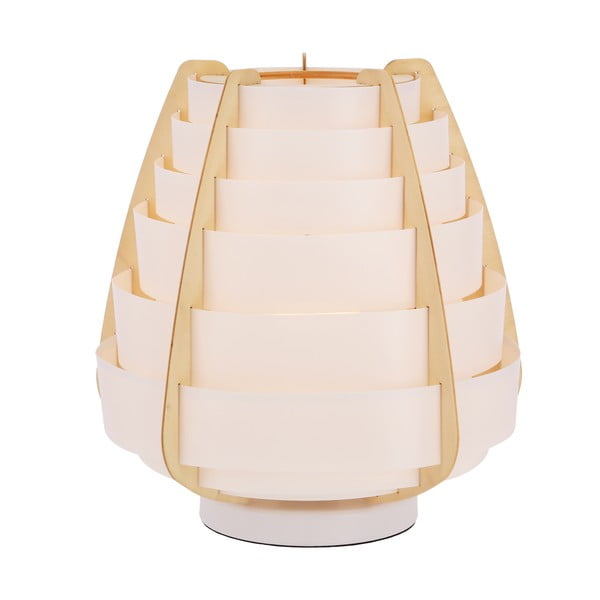 Бяла настолна лампа (височина 27 cm) Nagoja – Candellux Lighting-image-4